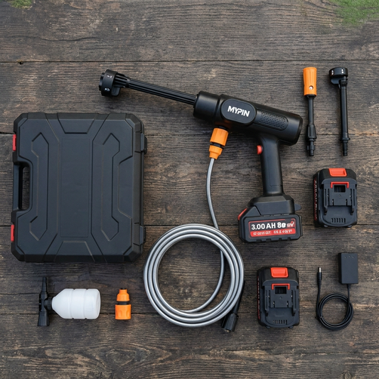 Hidrolavadora Portátil Sem Fios — Alta Pressão